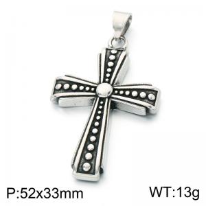 Stainless Steel Cross Pendant - KP118632-LU