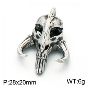 Stainless Skull Pendants - KP118647-LU