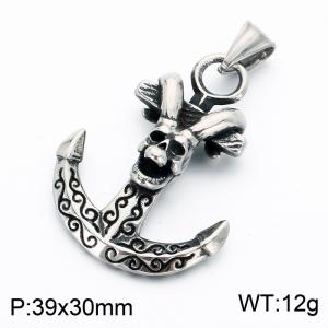 Stainless Skull Pendants - KP118692-LU