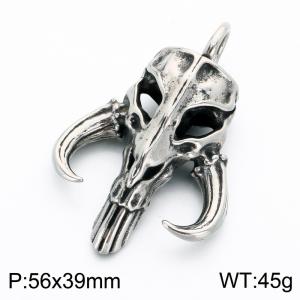 Stainless Skull Pendants - KP118702-LU