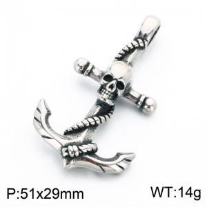Stainless Skull Pendants - KP118785-LU