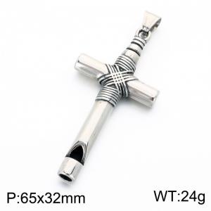 Stainless Steel Cross Pendant - KP118812-LU