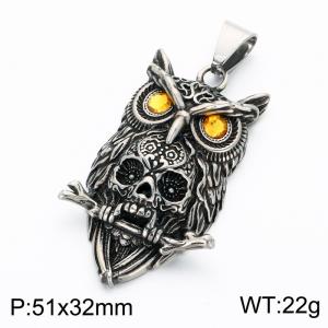 Stainless Skull Pendants - KP118855-LU