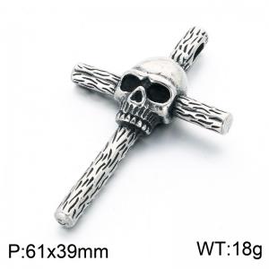 Stainless Skull Pendants - KP118873-LU