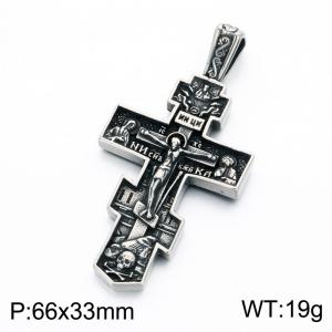 Stainless Steel Cross Pendant - KP118904-LU
