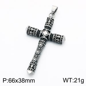 Stainless Steel Cross Pendant - KP118921-LU
