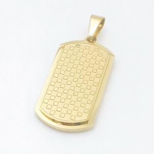 Stainless Steel Gold-plating Pendant - KP119002-HR