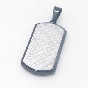 Stainless Steel Black-plating Pendant - KP119007-HR