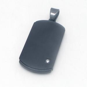 Stainless Steel Black-plating Pendant - KP119015-HR