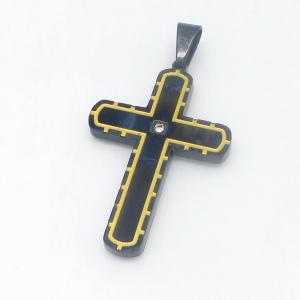 Stainless Steel Cross Pendant - KP119019-HR