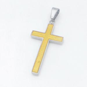 Stainless Steel Cross Pendant - KP119020-HR