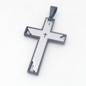 Stainless Steel Cross Pendant - KP119024-HR