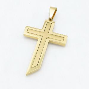 Stainless Steel Cross Pendant - KP119027-HR
