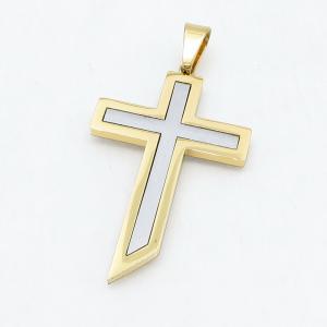 Stainless Steel Cross Pendant - KP119028-HR