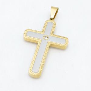 Stainless Steel Cross Pendant - KP119034-HR