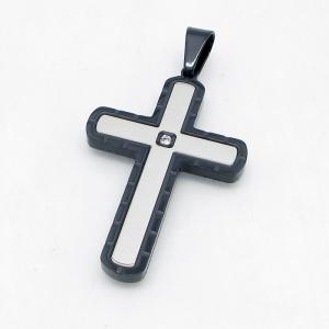 Stainless Steel Cross Pendant - KP119035-HR