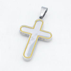 Stainless Steel Cross Pendant - KP119038-HR