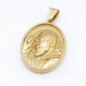 Stainless Steel Gold-plating Pendant - KP119122-GSD
