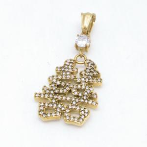 Stainless Steel Gold-plating Pendant - KP119209-ZY