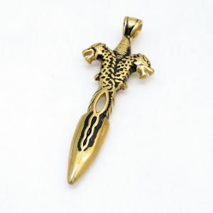 Stainless Steel Gold-plating Pendant - KP119227-ZY
