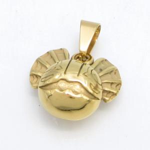 Stainless Steel Gold-plating Pendant - KP119233-ZY
