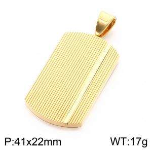 Stainless Steel Gold-plating Pendant - KP119284-HR