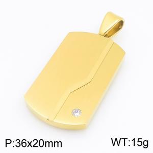 Stainless Steel Gold-plating Pendant - KP119452-HR
