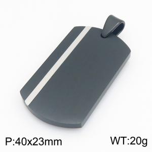 Stainless Steel Black-plating Pendant - KP119455-HR