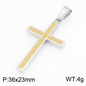 Stainless Steel Cross Pendant - KP119473-HR