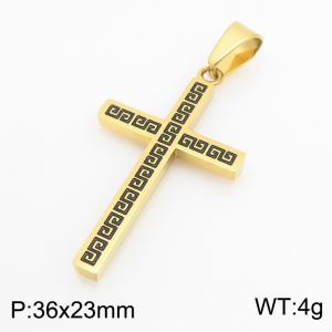 Stainless Steel Cross Pendant - KP119474-HR