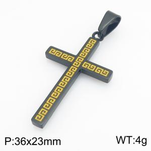 Stainless Steel Cross Pendant - KP119476-HR