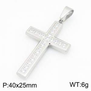 Stainless Steel Cross Pendant - KP119485-HR