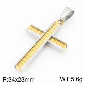 Stainless Steel Cross Pendant - KP119486-HR