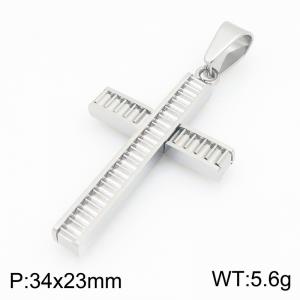 Stainless Steel Cross Pendant - KP119488-HR