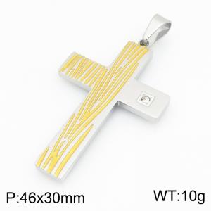 Stainless Steel Cross Pendant - KP119491-HR