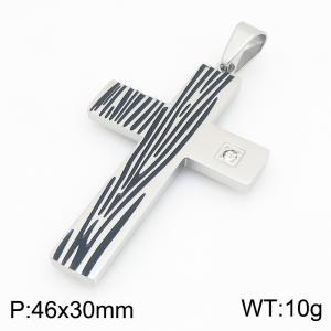 Stainless Steel Cross Pendant - KP119492-HR