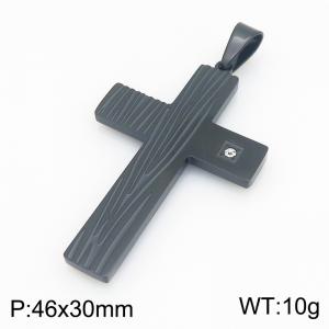 Stainless Steel Cross Pendant - KP119495-HR