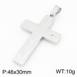 Stainless Steel Cross Pendant - KP119496-HR