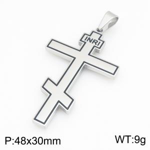Stainless Steel Cross Pendant - KP119540-HR