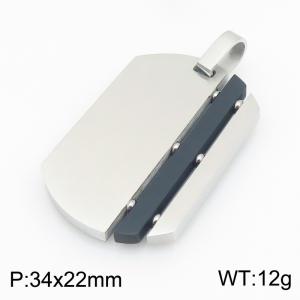 Stainless Steel Black-plating Pendant - KP119553-HR