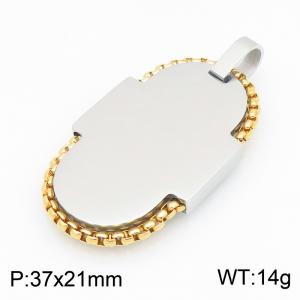 Stainless Steel Gold-plating Pendant - KP119579-HR