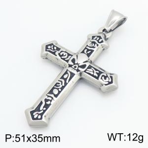 Stainless Steel Cross Pendant - KP119664-LU