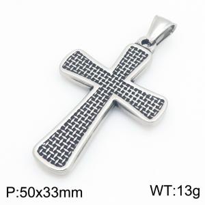 Stainless Steel Cross Pendant - KP119671-LU