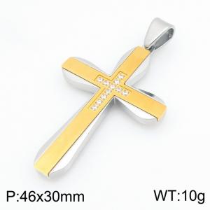 Stainless Steel Cross Pendant - KP119775-HR