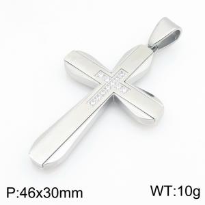 Stainless Steel Cross Pendant - KP119776-HR