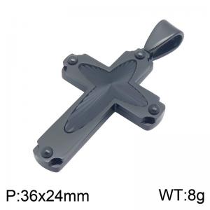 Stainless Steel Cross Pendant - KP119848-HR
