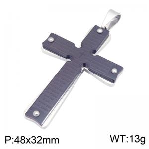 Stainless Steel Cross Pendant - KP119889-HR