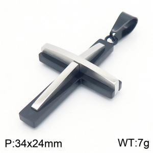 Stainless Steel Cross Pendant - KP130566-HR