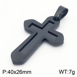 Stainless Steel Cross Pendant - KP130575-HR
