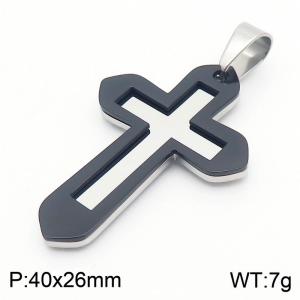 Stainless Steel Cross Pendant - KP130576-HR
